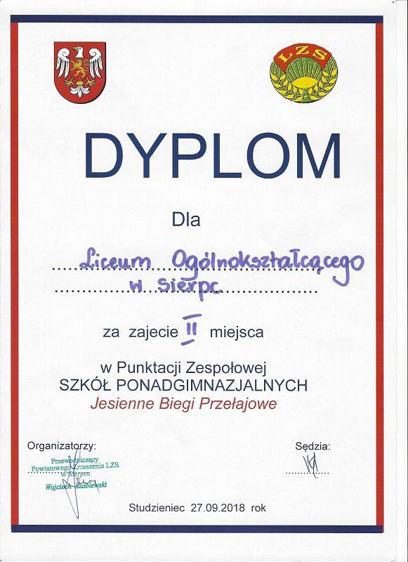 II miejsce dla naszych sportowców